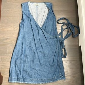 Denim Wrap Dress